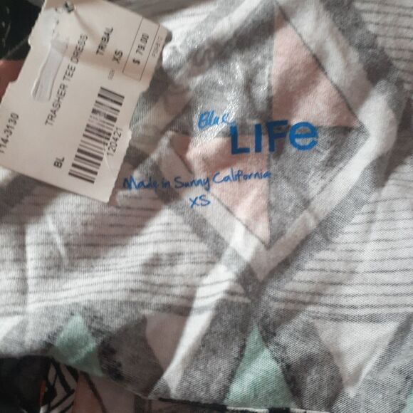 Blue Life Dress Tribal Black Orange Thrasher Cutout Mini Dress Size X-Small - Picture 9 of 9